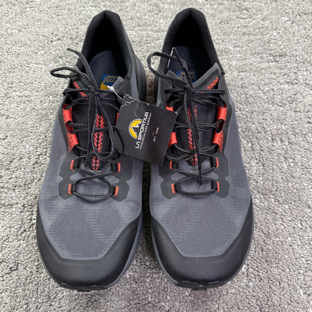 La Sportiva Prodigio Trail Running Shoes Mens 15 EU 49 Carbon Red NWT